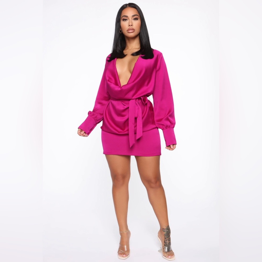 Magenta Mini Dress